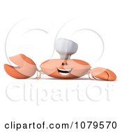 Clipart 3d Happy Chef Crab Royalty Free CGI Illustration
