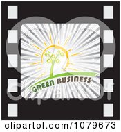 Poster, Art Print Of Green Business Film Strip Icon