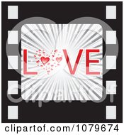 Poster, Art Print Of Love Film Strip Icon