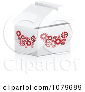 Clipart 3d White Gear House Box Royalty Free Vector Illustration