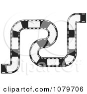 Black And White Curvy Film Strip Circuit