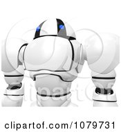 Clipart 3d Security Robot Closeup Royalty Free CGI Illustration
