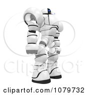 Clipart 3d Security Robot Standing Facing Right Royalty Free CGI Illustration