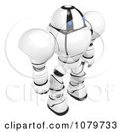 Clipart 3d Security Robot Standing Looking Right Royalty Free CGI Illustration