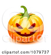 3d Dewy Jackolantern Halloween Pumpkin