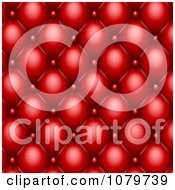 Poster, Art Print Of 3d Red Upholstery Pattern