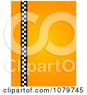Poster, Art Print Of Gradient Orange Vertical Taxi Background