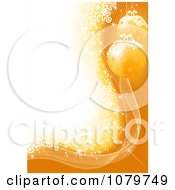 Poster, Art Print Of Golden Christmas Ornament And Snowflake Background