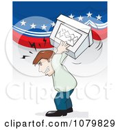 Poster, Art Print Of Angry Voter Throwing A Ballot Box