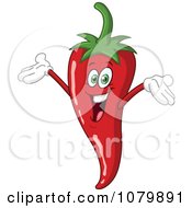 Poster, Art Print Of Happy Red Chili Pepper