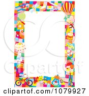 Clipart Toy Frame Around Copyspace Royalty Free Vector Illustration
