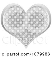 Clipart Silver Casino Heart Icon Royalty Free Vector Illustration by Andrei Marincas