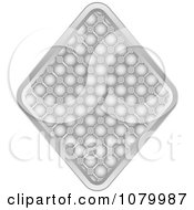 Clipart Silver Casino Diamond Icon Royalty Free Vector Illustration by Andrei Marincas