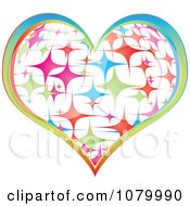 Colorful Sparkly Casino Heart Icon