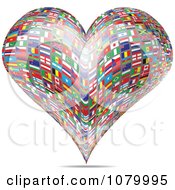 Heart Made Of National Flags