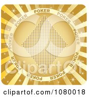 Clipart Gold Ray Casino Diamond Icon Royalty Free Vector Illustration