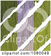 Poster, Art Print Of Rips Through A Wooden Nigerian Flag