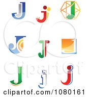 Poster, Art Print Of Abstract Letter J Logos