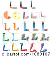 Poster, Art Print Of Abstract Letter L Logos