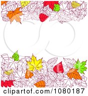Poster, Art Print Of Background Of Autumn Leaves With Copyspace 2