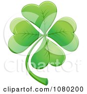 Poster, Art Print Of Green Lucky Four Leaf Clover
