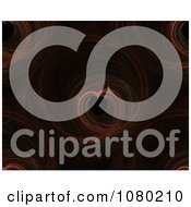 Clipart Swirling Orange Fractals Repeating On Black Royalty Free Illustration