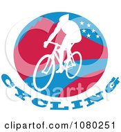 Poster, Art Print Of Cyclist On A Mountainous Circle