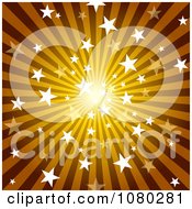 Clipart Gold Starry Burst Royalty Free Vector Illustration by dero