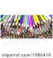 Poster, Art Print Of 3d Pile Of Colored Pencils