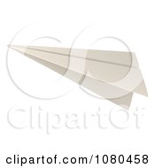3d White Paper Plane