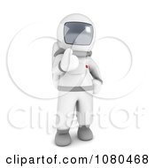 3d Astronaut Holding A Thumb Up
