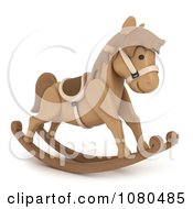 Poster, Art Print Of 3d Toy Rocking Horse