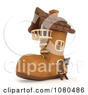 Poster, Art Print Of 3d Boot Shaped House