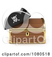 Poster, Art Print Of 3d Treasure Chest And Pirate Hat