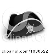 Poster, Art Print Of 3d Pirate Hat With A Skull And Crossbones