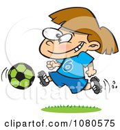 Poster, Art Print Of Soccer Girl Running