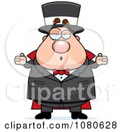 Poster, Art Print Of Chubby Magician Shrugging