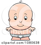 Poster, Art Print Of Cute Baby Boy In Tighty Whities