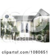 Clipart 3d Overgrown And Neglected Foreclosed Home Royalty Free CGI Illustration by Leo Blanchette