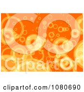 Clipart Orange Retro Bubble Background Royalty Free Illustration