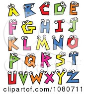 Poster, Art Print Of Colorful Alphabet Letters With Eyes