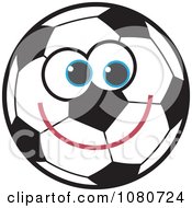 Poster, Art Print Of Smiling Soccer Ball