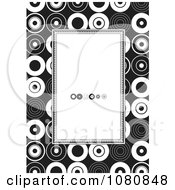 Poster, Art Print Of Black And White Circle Frame With Copyspace