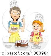 Poster, Art Print Of Home Economics Teacher Tasting A Girls Cake