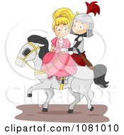 Poster, Art Print Of Knight And Princess On A Horse