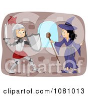 Poster, Art Print Of Knight Battling A Witch