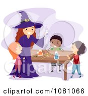 Poster, Art Print Of Stick Kids And A Witch Making A Potion