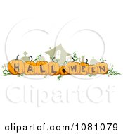Poster, Art Print Of Jackolanters Carved With Halloween Letters