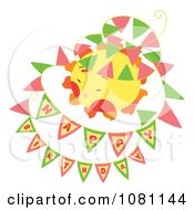 Poster, Art Print Of Happy Birthday Flag Banners Around A Sun