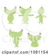 Poster, Art Print Of Green Alien In Different Poses